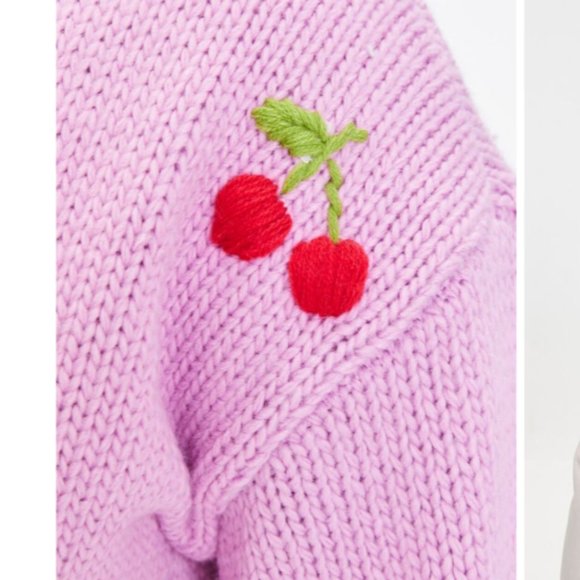 NWT Forever 21 Cherry Cardigan Sweater | Size: Various - Picture 2 of 5